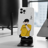 Aesthetic Boys Name Signature Transparent Case 7
